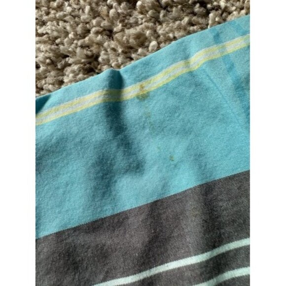 Amplify Mens Blue Gray Color Block Short Sleeve Button Down Size XL Pocket - Picture 7 of 16